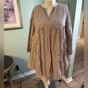 117. H&M Floral Long Sleeve Dress